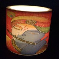 Radha Krishna Hollow Candle