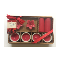 Gift Set-18: Scented Mini Pillar Candle Set